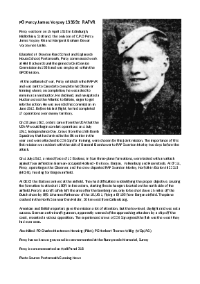 A preview of a PDF biography for Voyzey, Percy James